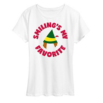 Junior's Elf Smiling's My Favorite Tee