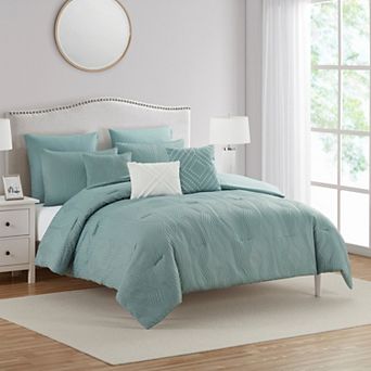 VCNY Home Howell 8 pc Diamond Jacquard Comforter Set