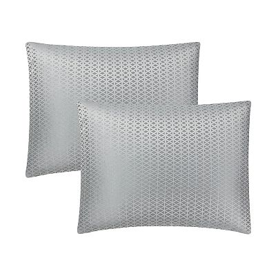 VCNY Home Seth 8-Piece Geometric Jacquard Comforter Set With Throw Pillows