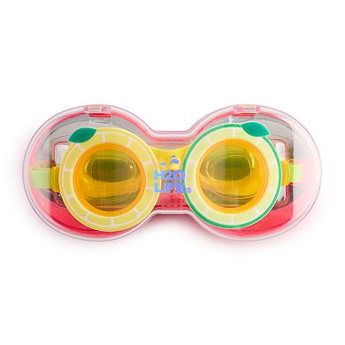 Children's Pan Oceanic Lemon Lime Swim Goggles & Case