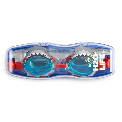 Children's Pan Oceanic Shark Swim Goggles & Case