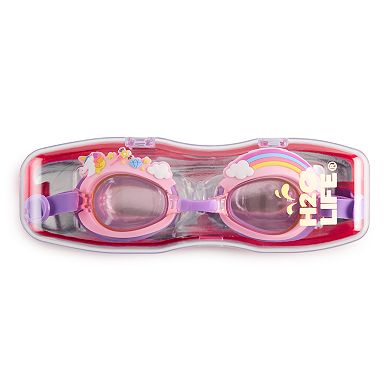 Kid's Pan Oceanic Unicorn Rainbow Goggles & Case