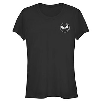 Juniors' The Nightmare Before Christmas Jack's Head Graphic Tee