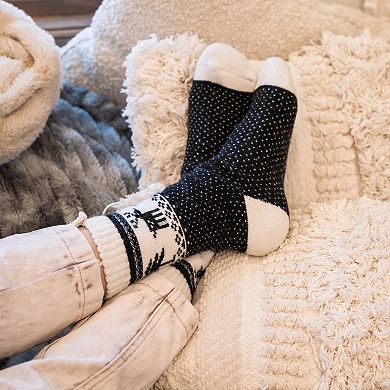Women's MUK LUKS 2-Pair Wool Boot Socks