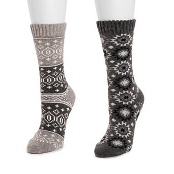 Women's MUK LUKS 2-Pair Wool Boot Socks