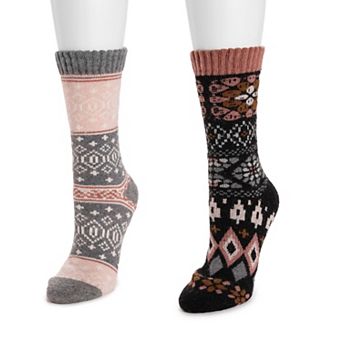 Women's MUK LUKS 2-Pair Wool Boot Socks