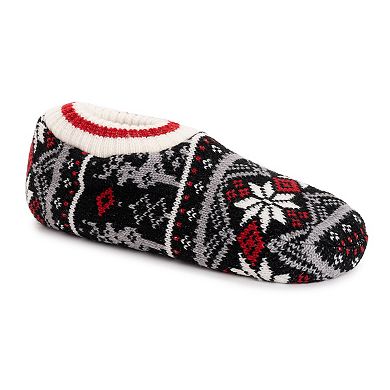 Women's MUK LUKS Ballerina Crew & Bootie Slipper Socks Set