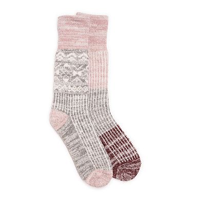 Women's MUK LUKS Wool Lodge Socks 2-Pack