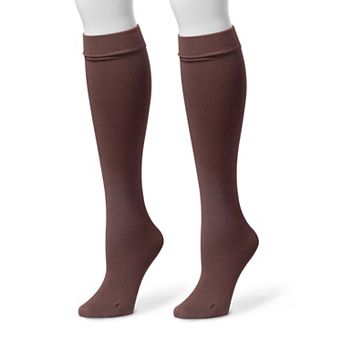 Women's MUK LUKS Fleece-Lined Knee-High Socks