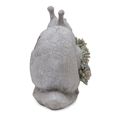 Melrose Snail with Succulent Solar Light