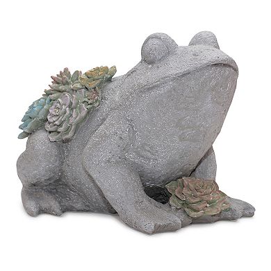 Melrose Frog with Succulent Solar Light