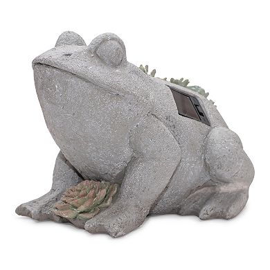 Melrose Frog with Succulent Solar Light