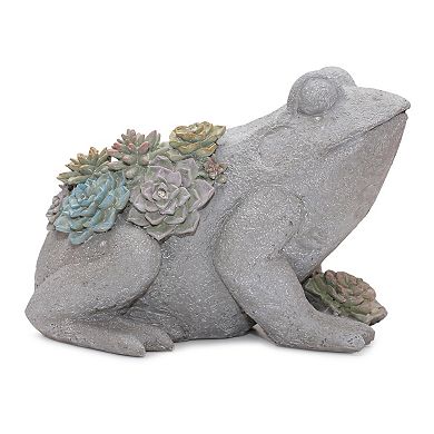 Melrose Frog with Succulent Solar Light