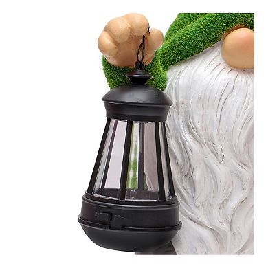 Melrose Gnome with Lantern Garden Statue