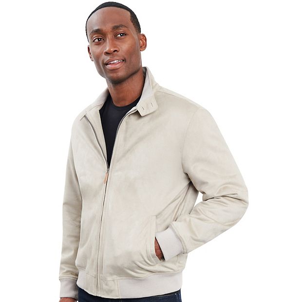 Men s London Fog Faux Suede Harrington Jacket