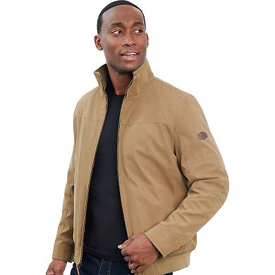 Men's London Fog Sherpa-Lined Microfiber Bomber Jacket