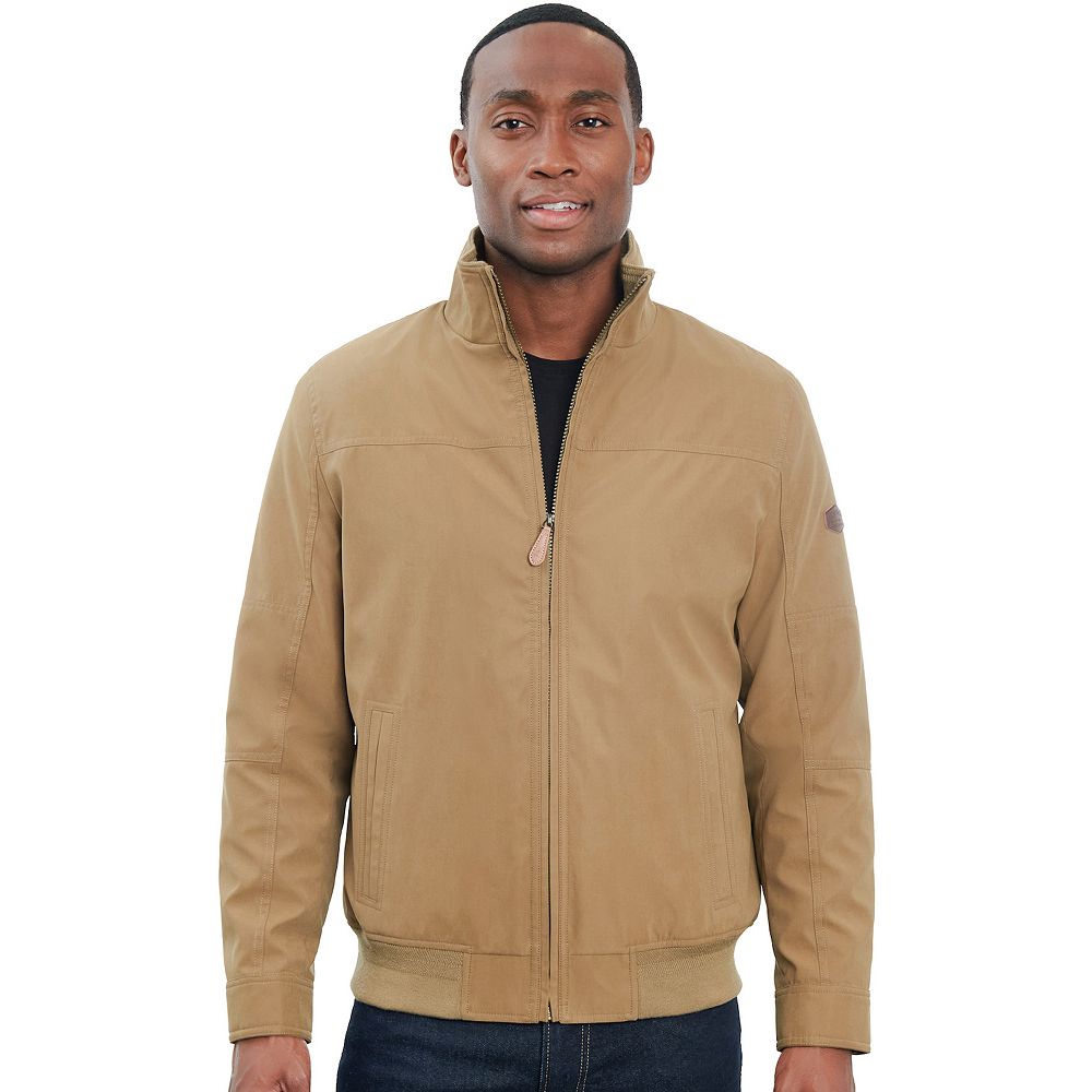Men's London Fog Sherpa-Lined Microfiber Bomber Jacket
