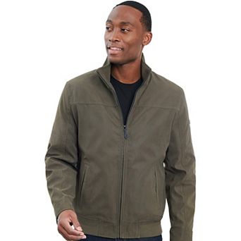 Men's London Fog Sherpa-Lined Microfiber Bomber Jacket