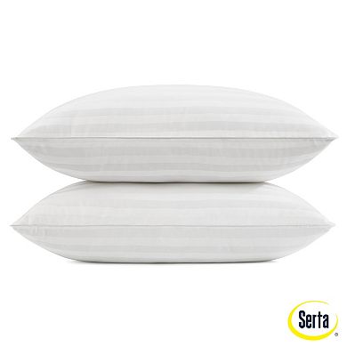 Serta® Won't Go Flat Standard/Queen 2-Pack Pillow Set