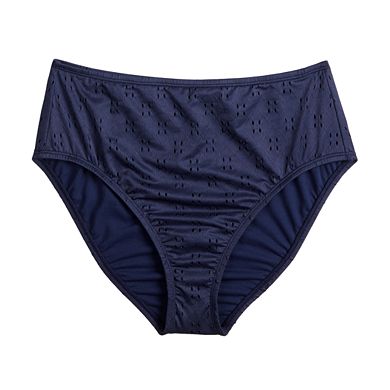 Women's Draper James Waist Minimizer High Waist Bikini Bottoms