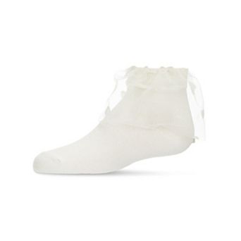 Flocked Dot Cotton Blend Tulle Anklet