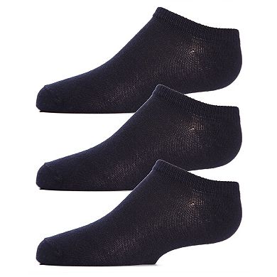 Kids Low Cut Cotton Blend Socks 3-Pack
