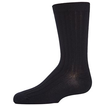 Boys' Essential Ribbed Cotton Socks