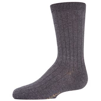 Boys' Essential Ribbed Cotton Socks