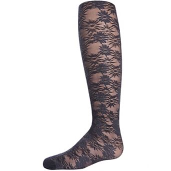 Flower Bunches Sheer Girls Tights