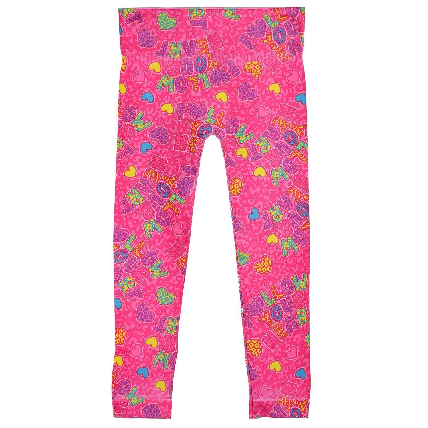 Girls' Front Seam Cotton Blend Leggings