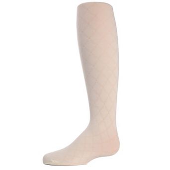 Flowers and Diamonds Girls Opaque Tights