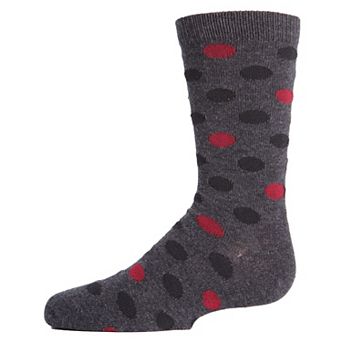 Little Kids Spots And Dots Boys Crew Socks