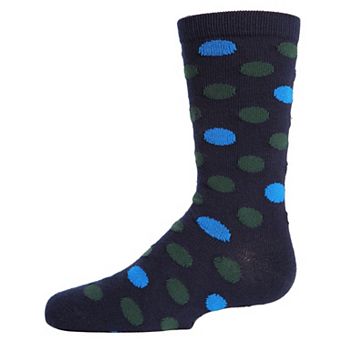 Little Kids Spots And Dots Boys Crew Socks