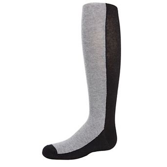 Color Blocked Cotton Girls Tights