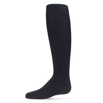 Thin Ribbed Speckled Cotton Tights