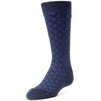Diamonds And Dots Boys Dress Cotton Blend Crew Socks