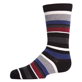Little Kids Bright Stripes Boys Crew Socks