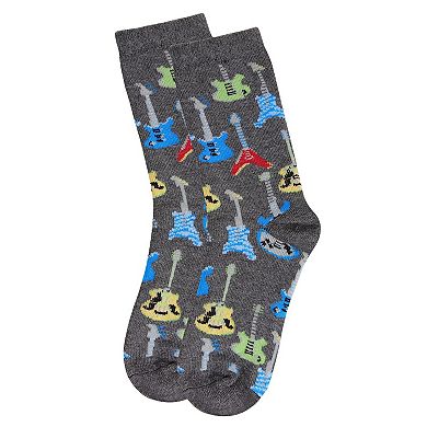 Little Kids Guitar Blend Boys Crew Socks