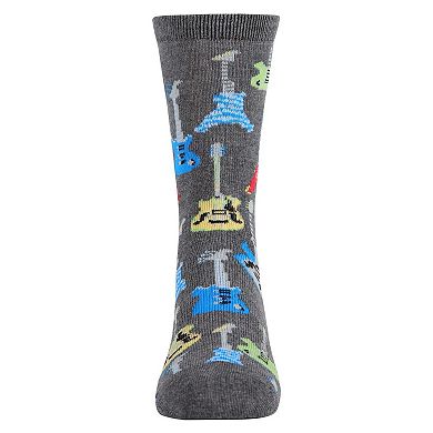 Little Kids Guitar Blend Boys Crew Socks