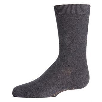All Over Argyle Boys Cotton Blend Dress Crew Socks