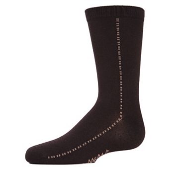 Little Kids Dots On Down Boys Cotton Blend Crew Socks