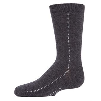 Little Kids Dots On Down Boys Cotton Blend Crew Socks