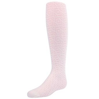 Sheer Geo Art Deco-Inspired Girls Tights