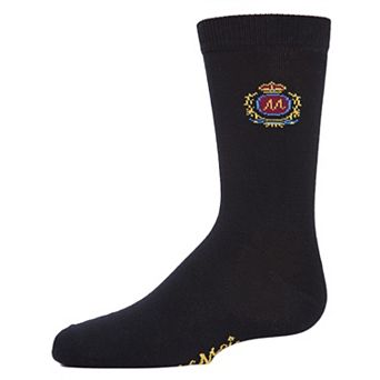 Sophisti-Crest Boys Cotton Blend Crew Socks
