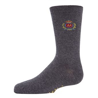 Sophisti-Crest Boys Cotton Blend Crew Socks