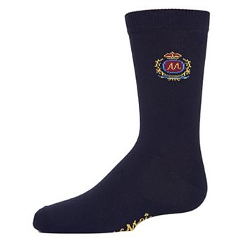 Sophisti-Crest Boys Cotton Blend Crew Socks