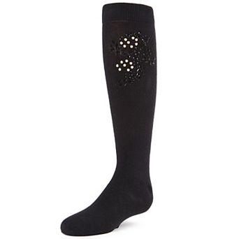 Jewel Mosaic Girls Combed Cotton Knee High Socks