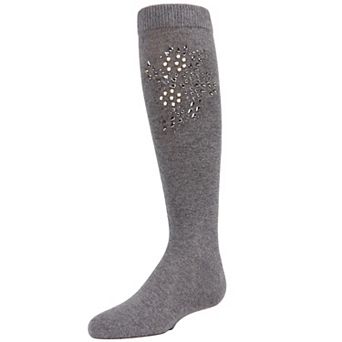 Jewel Mosaic Girls Combed Cotton Knee High Socks