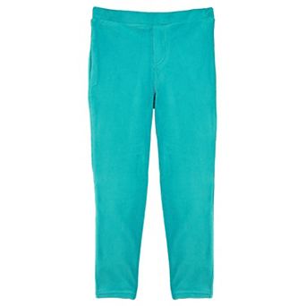 Girls Thin Ribbed Cotton Blend Leggings