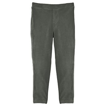 Girls Thin Ribbed Cotton Blend Leggings